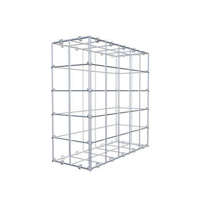 Gabione 50 cm x 50 cm x 20 cm (L x H x T), Maschenweite 10 cm x 10 cm, C-Ring