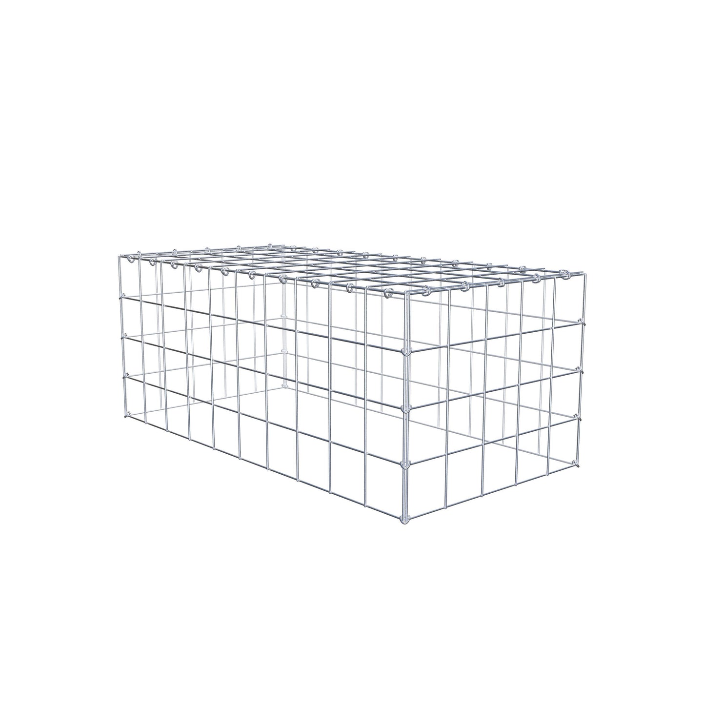 Anbaugabione Typ 3 100 cm x 40 cm x 50 cm (L x H x T), Maschenweite 10 cm x 10 cm, C-Ring