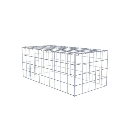 Anbaugabione Typ 3 100 cm x 40 cm x 50 cm (L x H x T), Maschenweite 10 cm x 10 cm, C-Ring