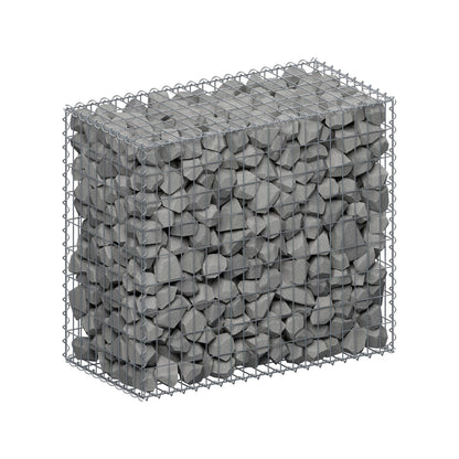 Gabione 100 cm x 90 cm x 50 cm (L x H x T), Maschenweite 5 cm x 10 cm, Spirale