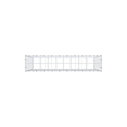 Gabione 100 cm x 80 cm x 20 cm (L x H x T), Maschenweite 10 x 10 cm, Spiralring
