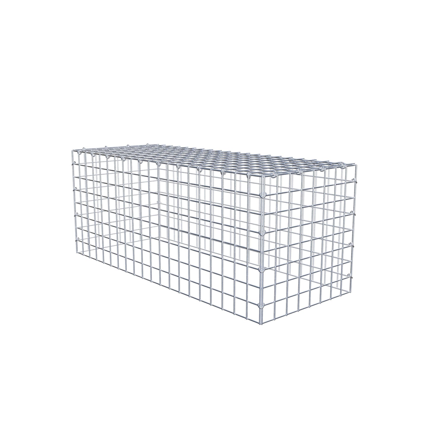 Gabbione aggiuntivo di tipo 3 100 cm x 40 cm x 40 cm (L x A x P), maglia 5 cm x 5 cm, anello a C