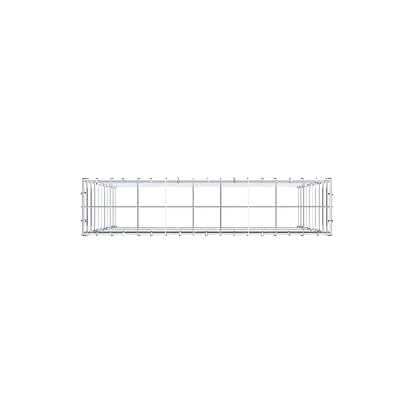 Gabbione aggiuntivo di tipo 3 100 cm x 90 cm x 20 cm (L x H x P), maglia 10 cm x 10 cm, anello a C