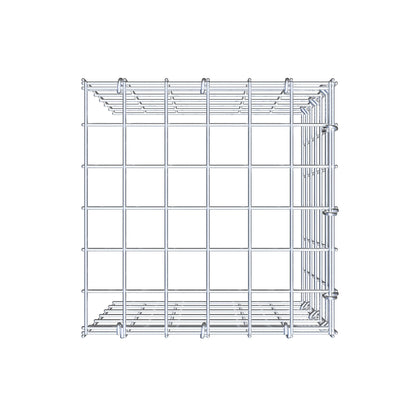 Monteret gabion type 4 30 cm x 30 cm x 30 cm (L x H x D), maskestørrelse 5 cm x 5 cm, C-ring