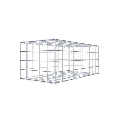 Gabione 100 cm x 40 cm x 50 cm (L x H x T), Maschenweite 10 cm x 10 cm, C-Ring