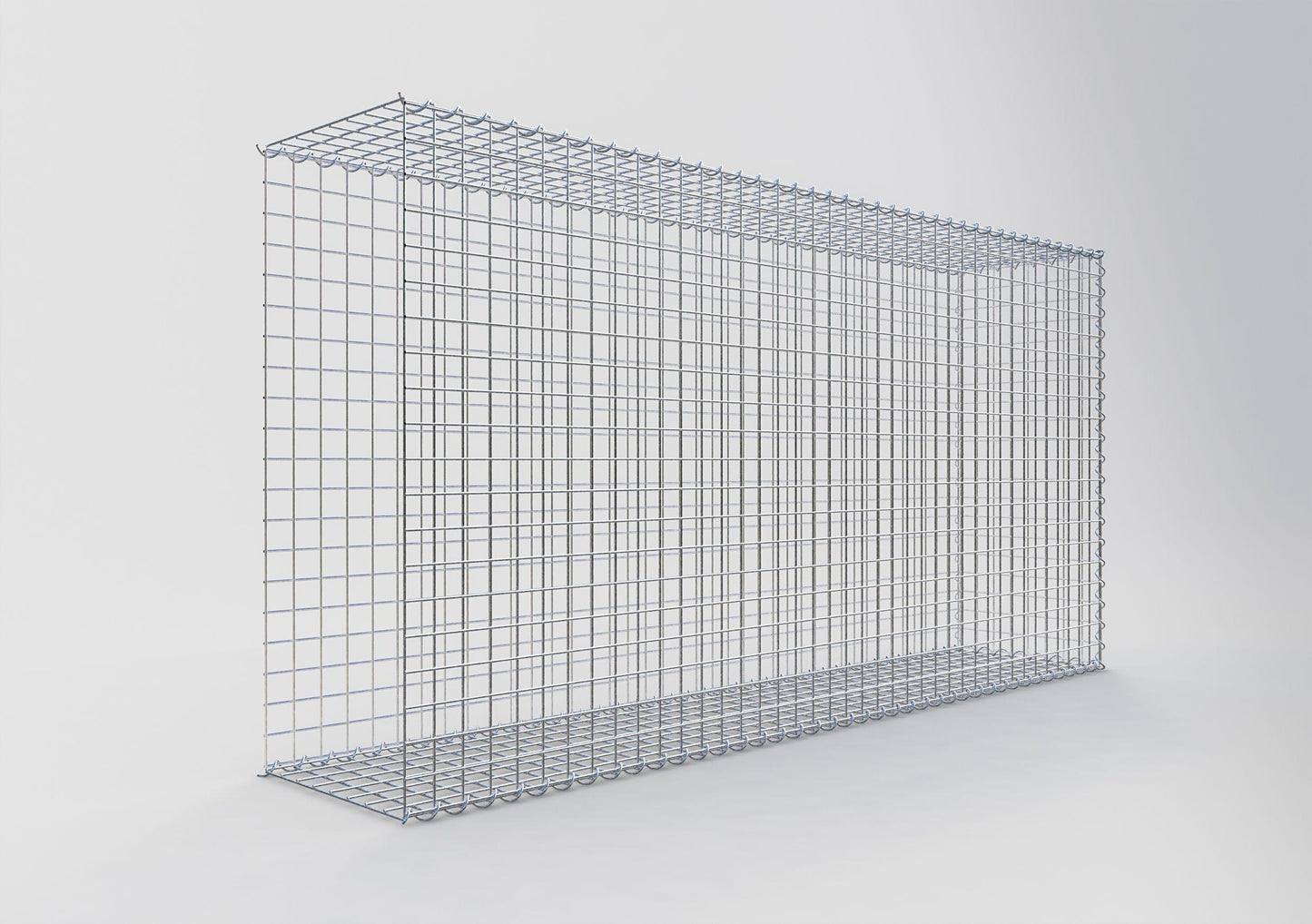 Gabião tipo 2 200 cm x 100 cm x 40 cm (C x A x P), malhagem 5 cm x 5 cm, espiral