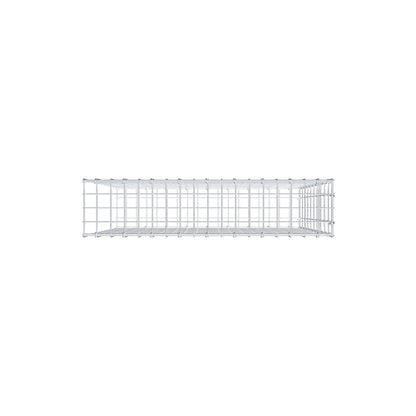 Anbaugabione Typ 2 100 cm x 90 cm x 20 cm, Maschenweite 5 cm x 10 cm, C-Ring