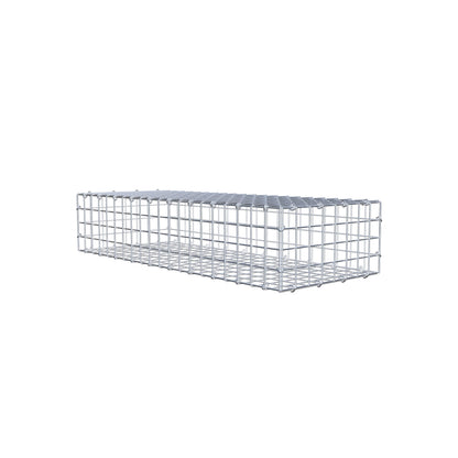 Gabion 100 cm x 20 cm x 40 cm (L x H x D), mesh size 5 cm x 5 cm, C-ring