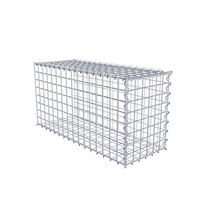 Opvokset gabion type 2 80 cm x 40 cm x 30 cm (L x H x D), maskestørrelse 5 cm x 5 cm, spiral