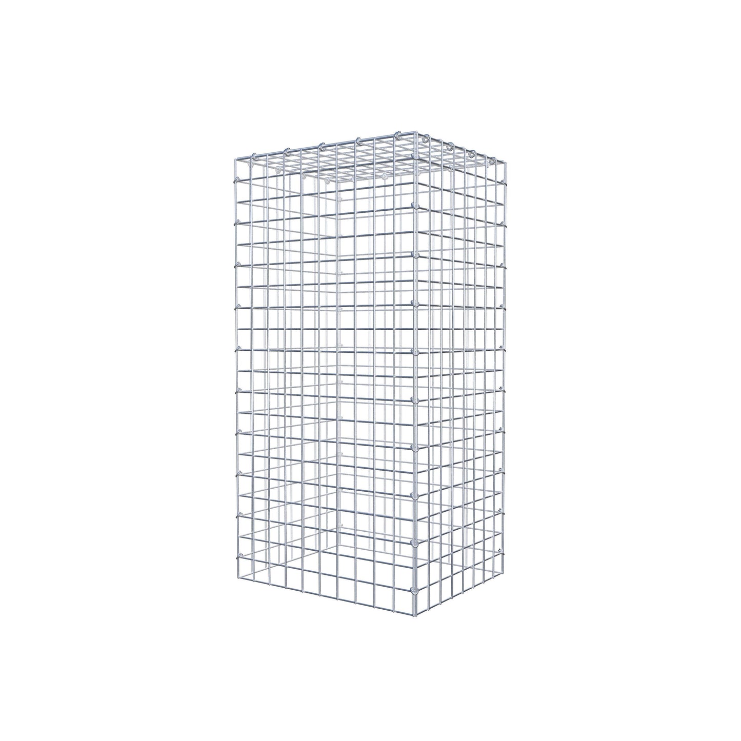 Gabião Tipo 3 100 cm x 40 cm x 50 cm (C x A x P), malhagem 5 cm x 5 cm, anel C