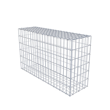 Gabion 100 cm x 60 cm x 30 cm (L x H x P), mailles 5 cm x 10 cm, anneau en C