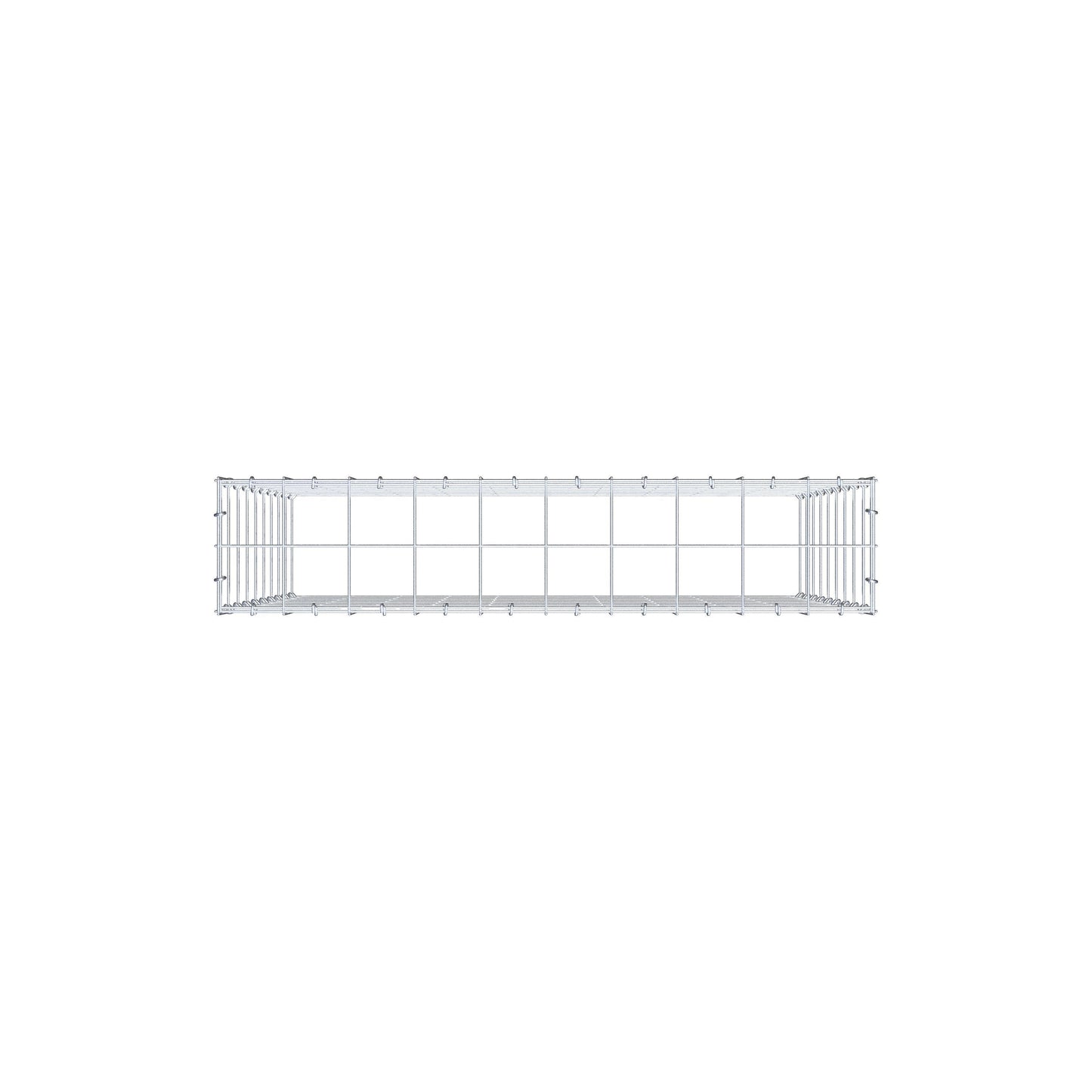 Gabbione aggiuntivo di tipo 3 100 cm x 90 cm x 20 cm (L x H x P), maglia 10 cm x 10 cm, anello a C