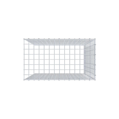 Mounted gabion type 4 100 cm x 70 cm x 40 cm (L x H x D), mesh size 5 cm x 5 cm, C-ring