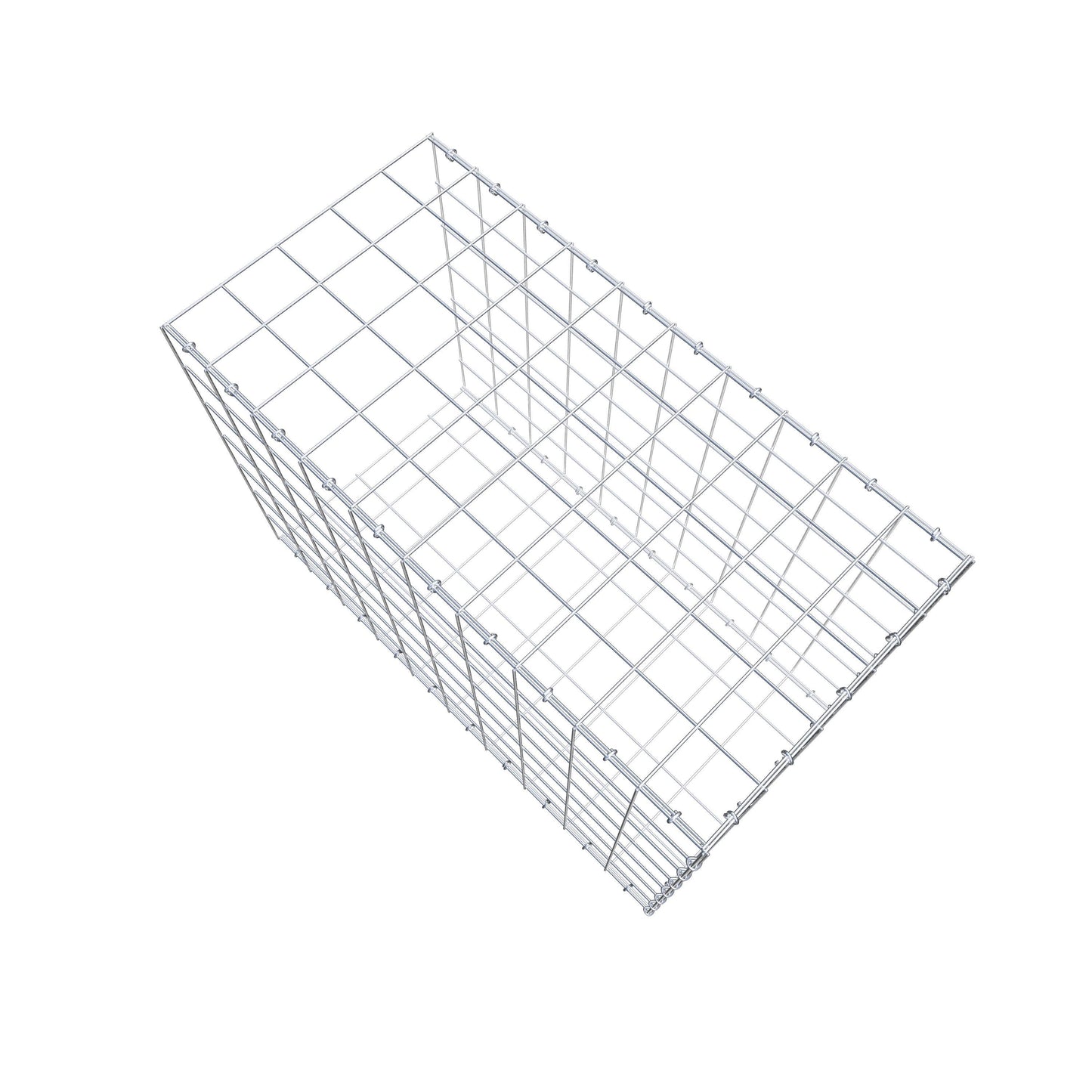 Gabbione aggiuntivo di tipo 2 100 cm x 70 cm x 50 cm (L x H x P), maglia 10 cm x 10 cm, anello a C