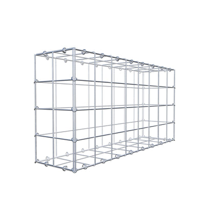 Gabione 80 cm x 40 cm x 20 cm (L x H x T), Maschenweite 10 cm x 10 cm, C-Ring