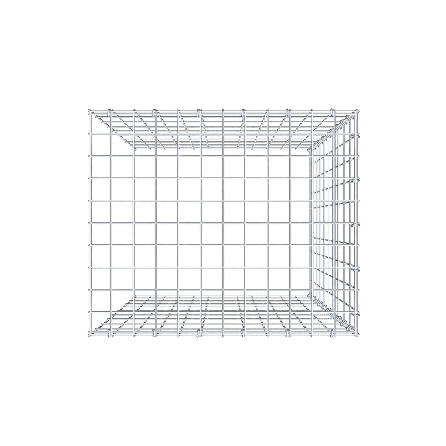Fourche rapportée type 4 100 cm x 60 cm x 50 cm (L x H x P), mailles 5 cm x 10 cm, anneau C
