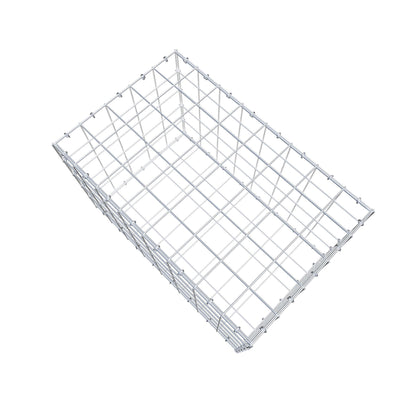 Gabione 80 cm x 50 cm x 50 cm (L x H x T), Maschenweite 10 cm x 10 cm, C-Ring