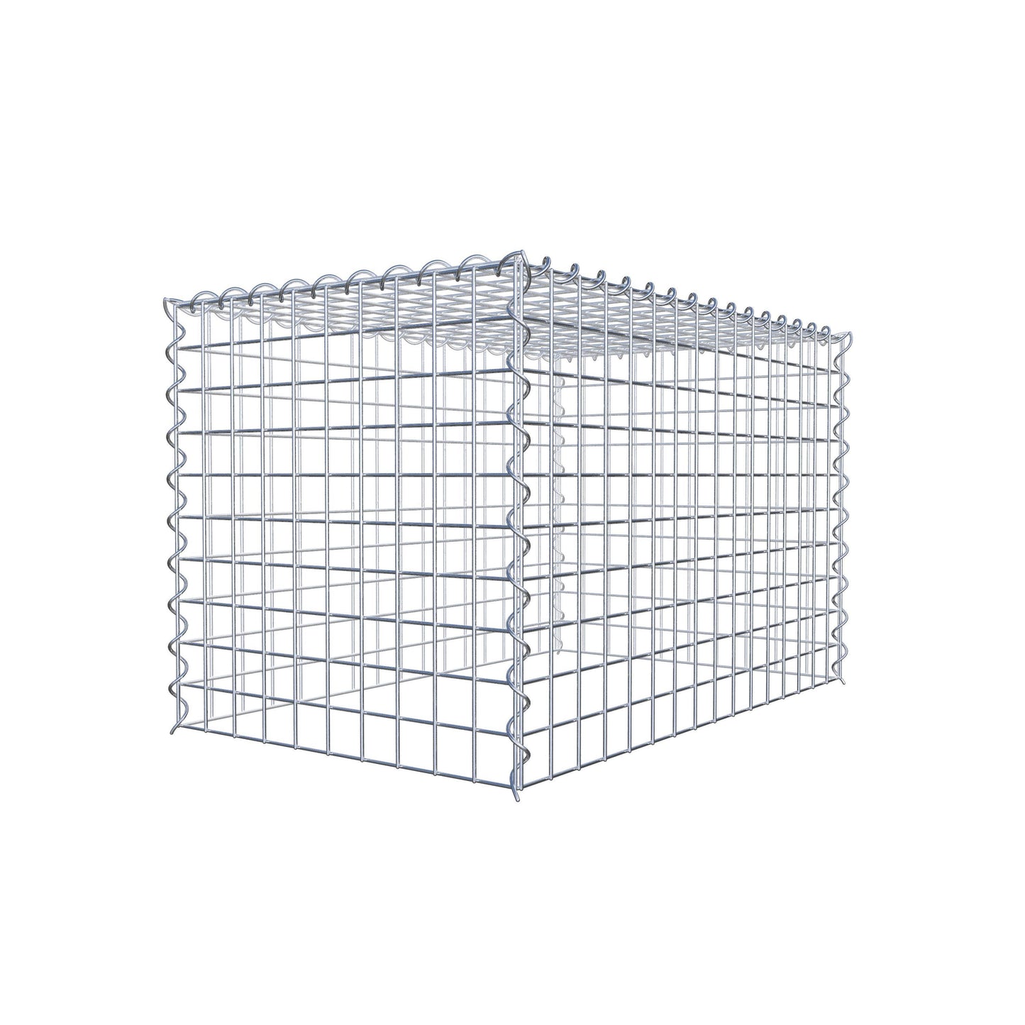 Anbaugabione Typ 3 80 cm x 50 cm x 50 cm (L x H x T), Maschenweite 5 cm x 5 cm, Spirale