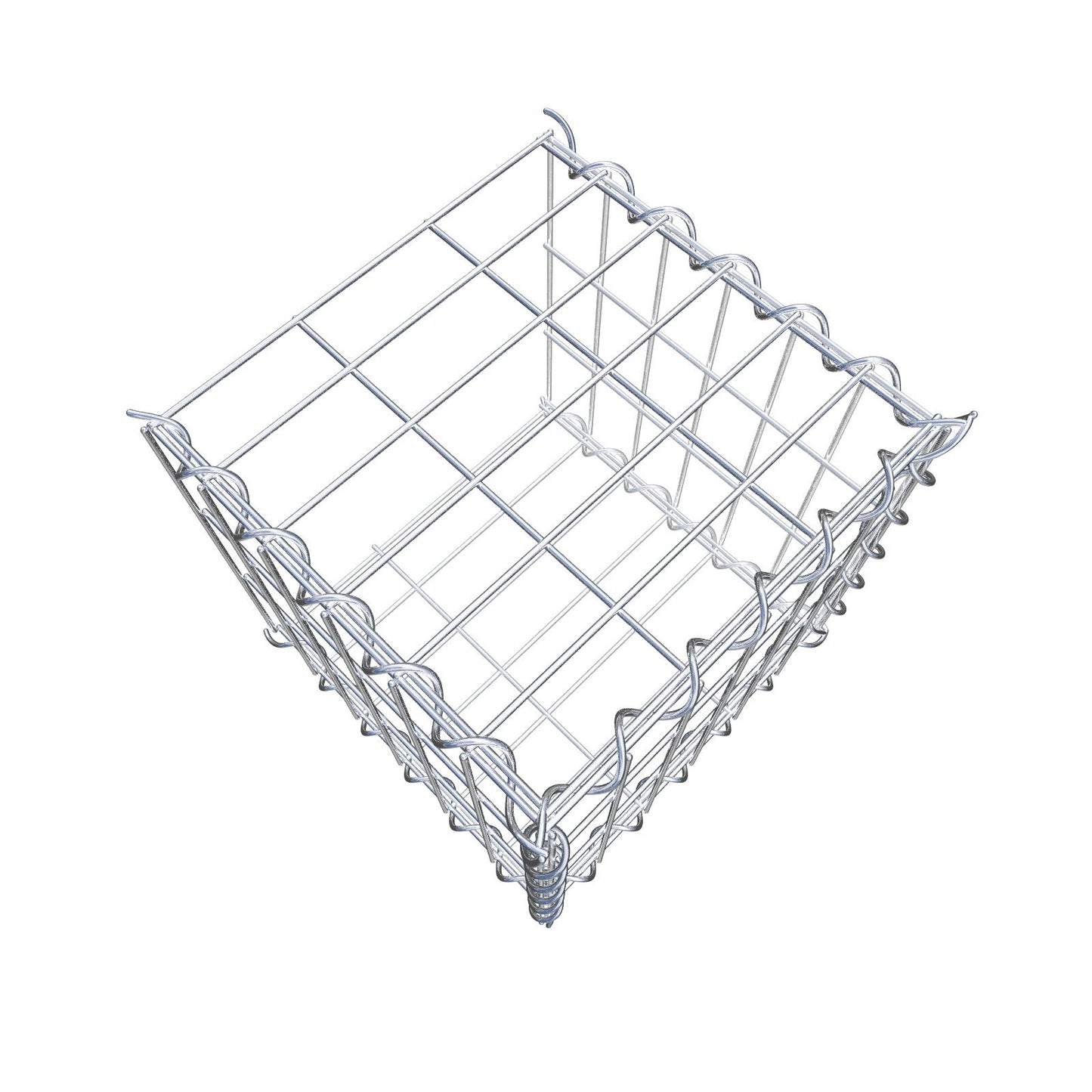 Grown-on gabion type 2 30 cm x 30 cm x 30 cm (L x H x D), mesh size 5 cm x 10 cm, spiral