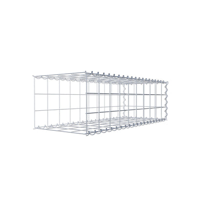 Gabion rapporté type 2 100 cm x 30 cm x 40 cm (L x H x P), mailles 10 cm x 10 cm, spirale