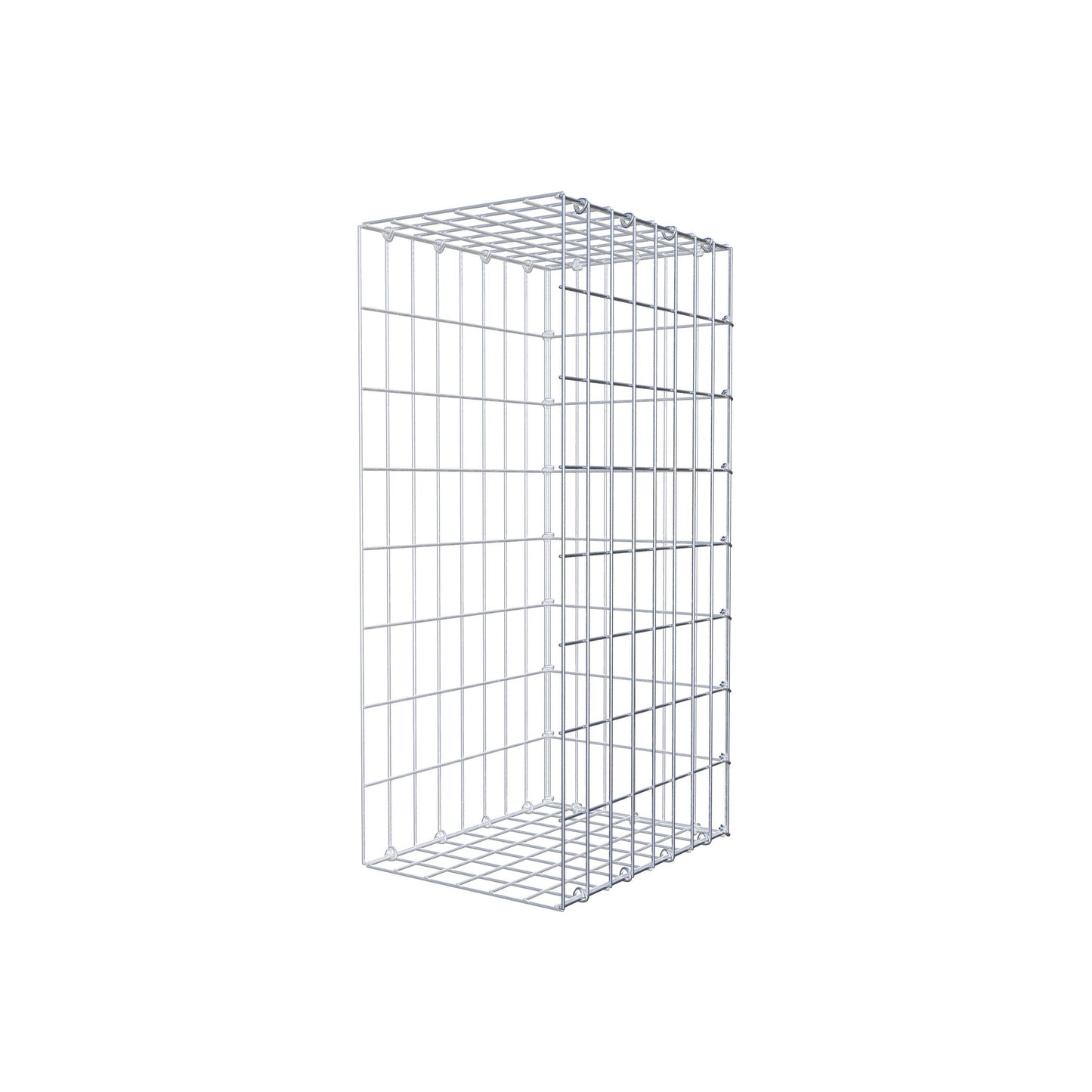 Anbaugabione Typ 2 80 cm x 40 cm x 30 cm, Maschenweite 5 cm x 10 cm, C-Ring