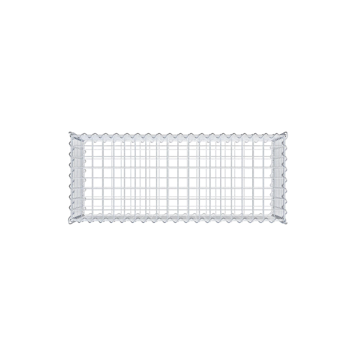Sats med 2 gabioner 100 cm x 40 cm x 40 cm (L x H x D), maskstorlek 5 x 5 cm, spiral