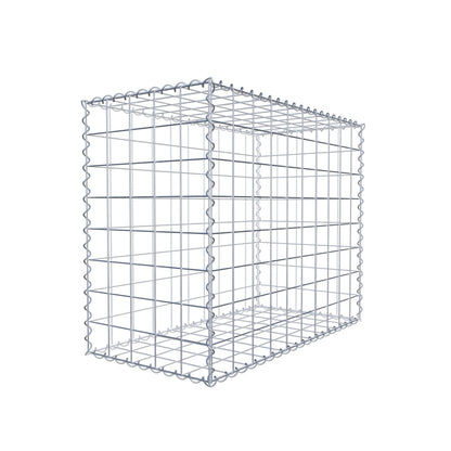Gabione 100 cm x 80 cm x 50 cm (L x H x T), Maschenweite 10 cm x 10 cm, Spirale
