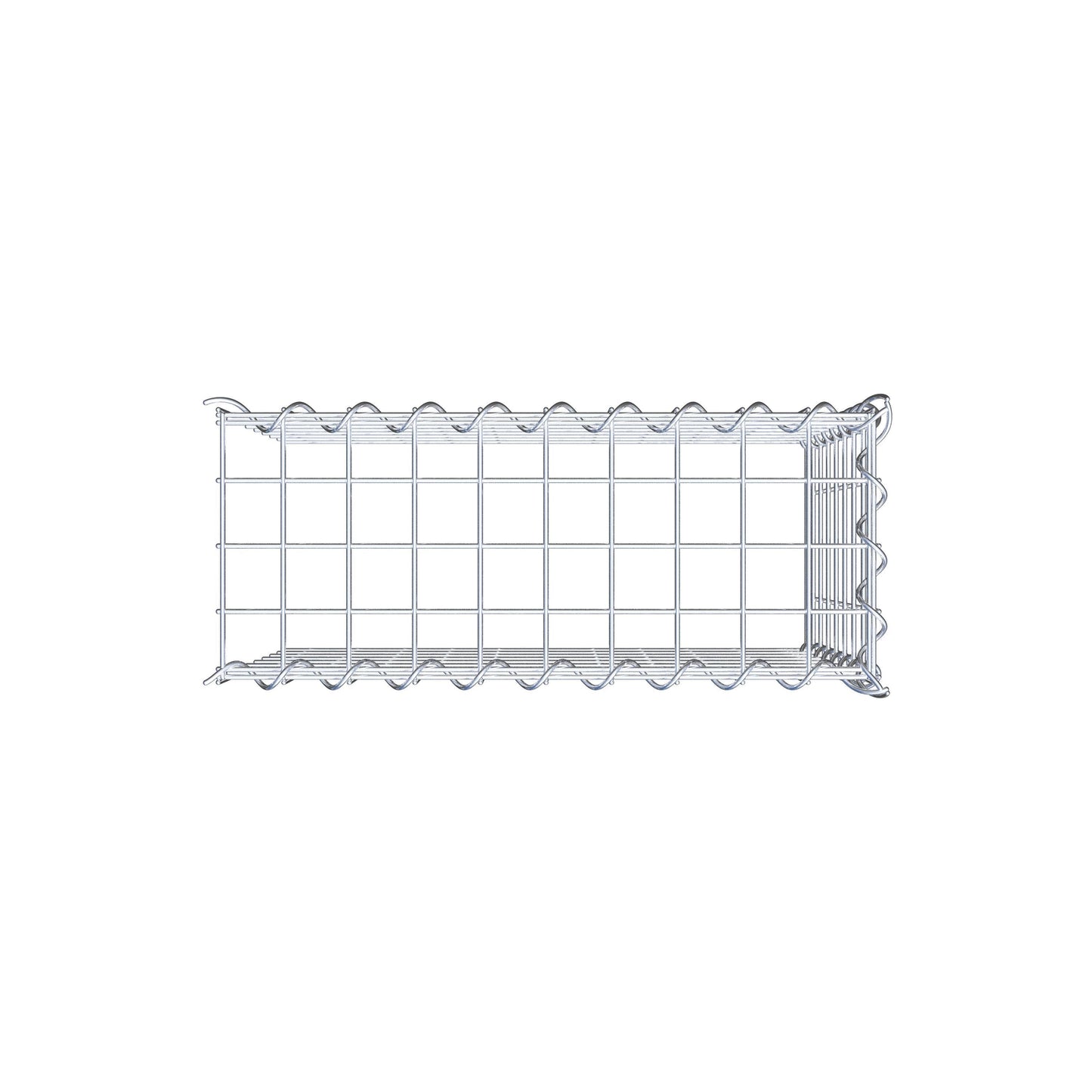 Extra gabion typ 4 50 cm x 40 cm x 20 cm (L x H x D), maskstorlek 5 cm x 5 cm, spiral