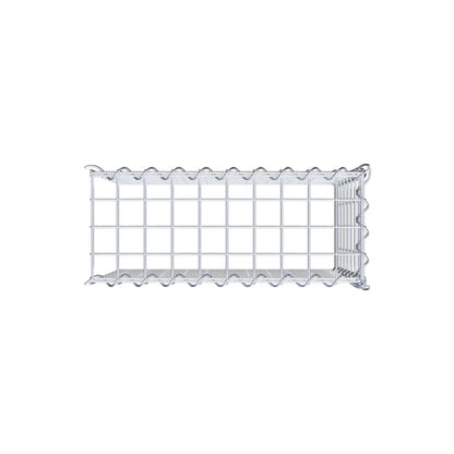 Extra gabion typ 4 50 cm x 40 cm x 20 cm (L x H x D), maskstorlek 5 cm x 5 cm, spiral