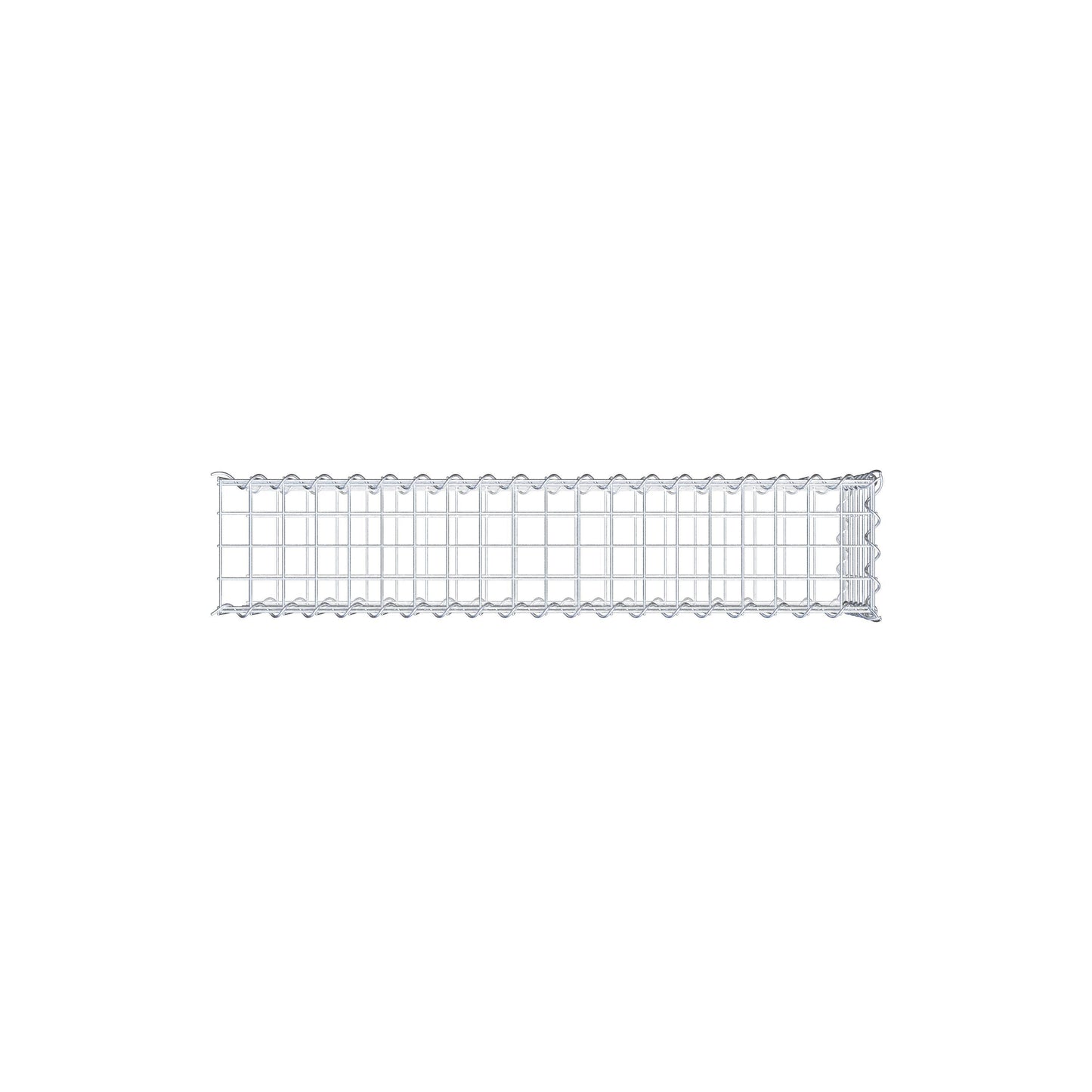 Grown-on gabion type 2 100 cm x 30 cm x 20 cm (L x H x D), mesh size 5 cm x 5 cm, spiral