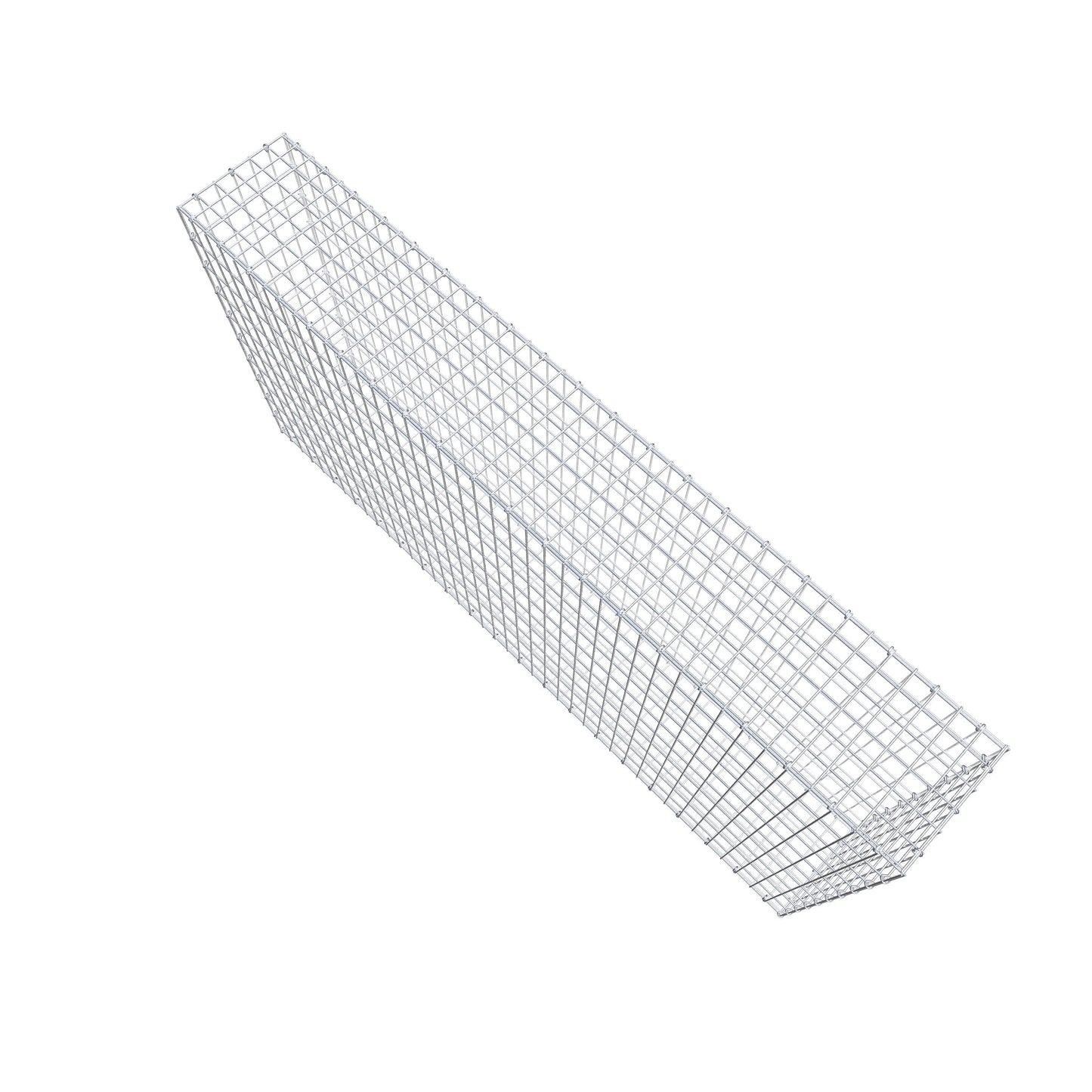 Gabion 200 cm x 100 cm x 30 cm (L x H x P), mailles 5 cm x 10 cm, anneau en C