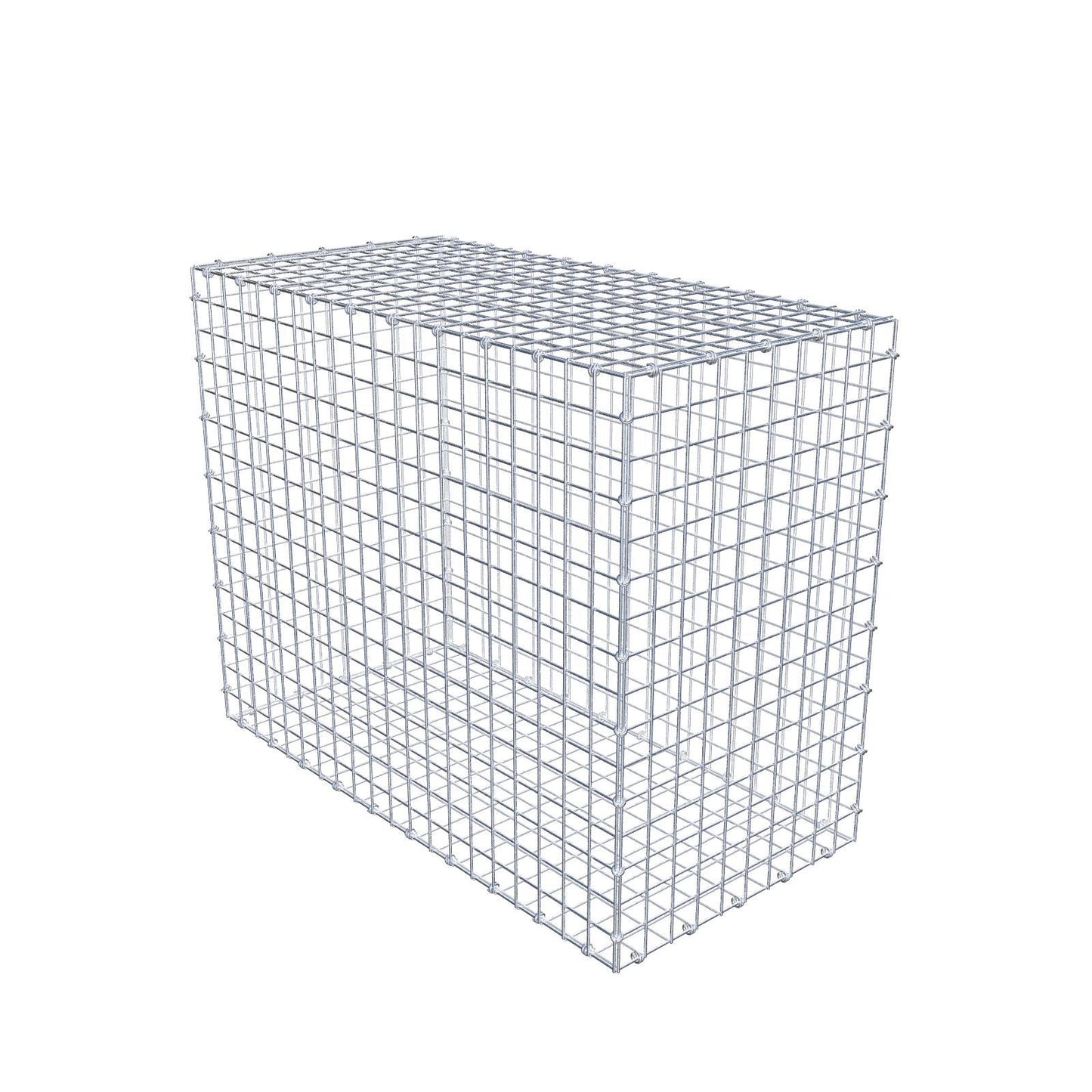 Gabbione 100 cm x 80 cm x 50 cm (L x H x P), maglia 5 x 5 cm, anello a spirale