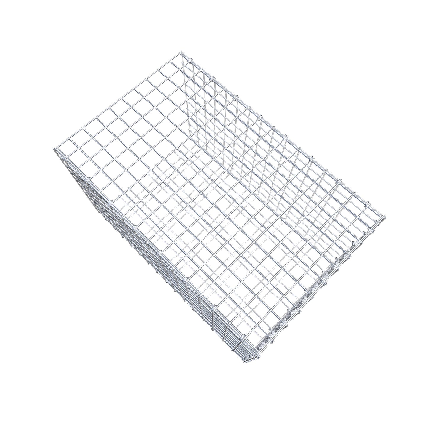 Mounted gabion type 2 80 cm x 50 cm x 50 cm (L x H x D), mesh size 5 cm x 5 cm, C-ring