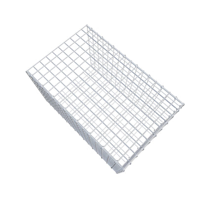Mounted gabion type 2 80 cm x 50 cm x 50 cm (L x H x D), mesh size 5 cm x 5 cm, C-ring