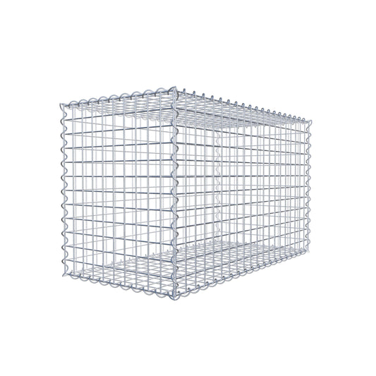Schanskorf 100 cm x 60 cm x 50 cm (L x H x D), maaswijdte 5 cm x 5 cm, spiraalvormig