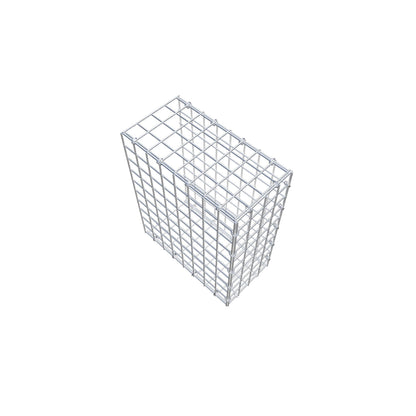 Monteret gabion type 2 50 cm x 40 cm x 20 cm (L x H x D), maskestørrelse 5 cm x 5 cm, C-ring