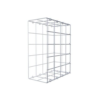 Monteret gabion type 2 50 cm x 40 cm x 20 cm (L x H x D), maskestørrelse 10 cm x 10 cm, C-ring