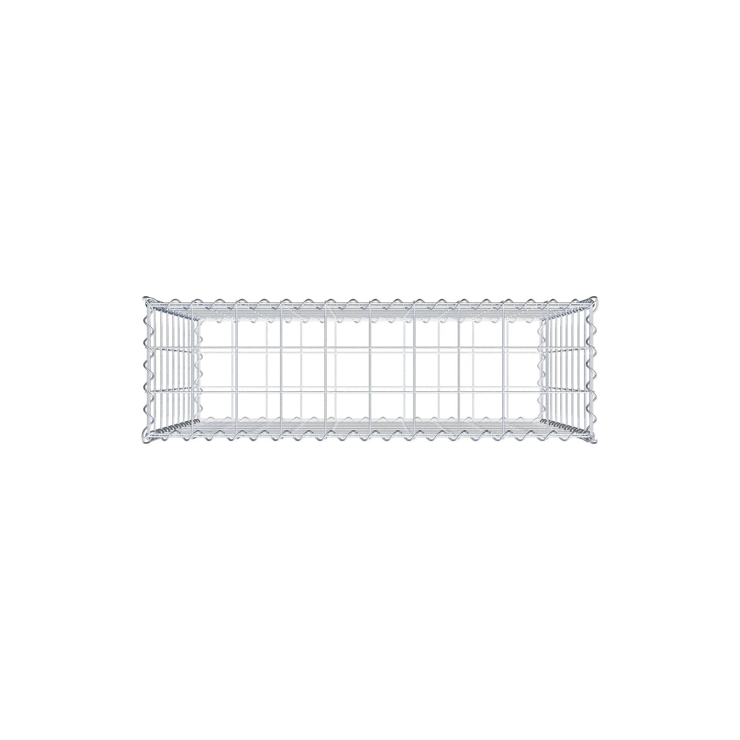 Gabione 100 cm x 90 cm x 30 cm (L x H x T), Maschenweite 10 cm x 10 cm, Spirale