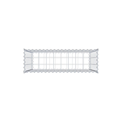 Gabione 100 cm x 90 cm x 30 cm (L x H x T), Maschenweite 10 cm x 10 cm, Spirale