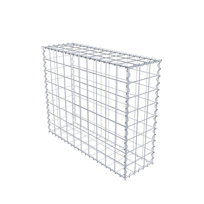 Gabione 100 cm x 80 cm x 30 cm (L x H x T), Maschenweite 10 cm x 10 cm, Spirale