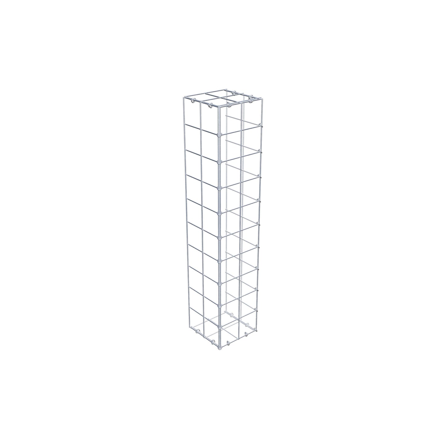 Bevestigbare schanskorf type 2 100 cm x 20 cm x 20 cm (L x H x D), maaswijdte 10 cm x 10 cm, C-ring