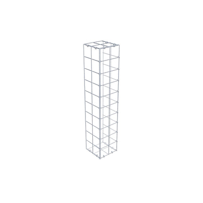 Bevestigbare schanskorf type 2 100 cm x 20 cm x 20 cm (L x H x D), maaswijdte 10 cm x 10 cm, C-ring