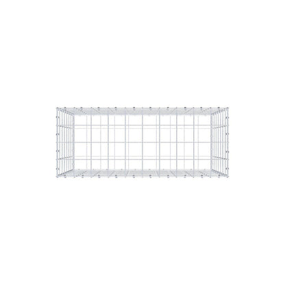 Gabione 100 cm x 70 cm x 40 cm (L x H x T), Maschenweite 10 x 10 cm, Spiralring