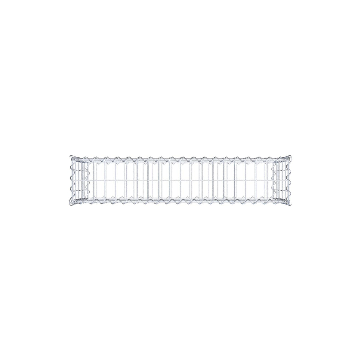 Gabion 100 cm x 50 cm x 20 cm (L x H x D), maskstorlek 5 cm x 10 cm, spiral