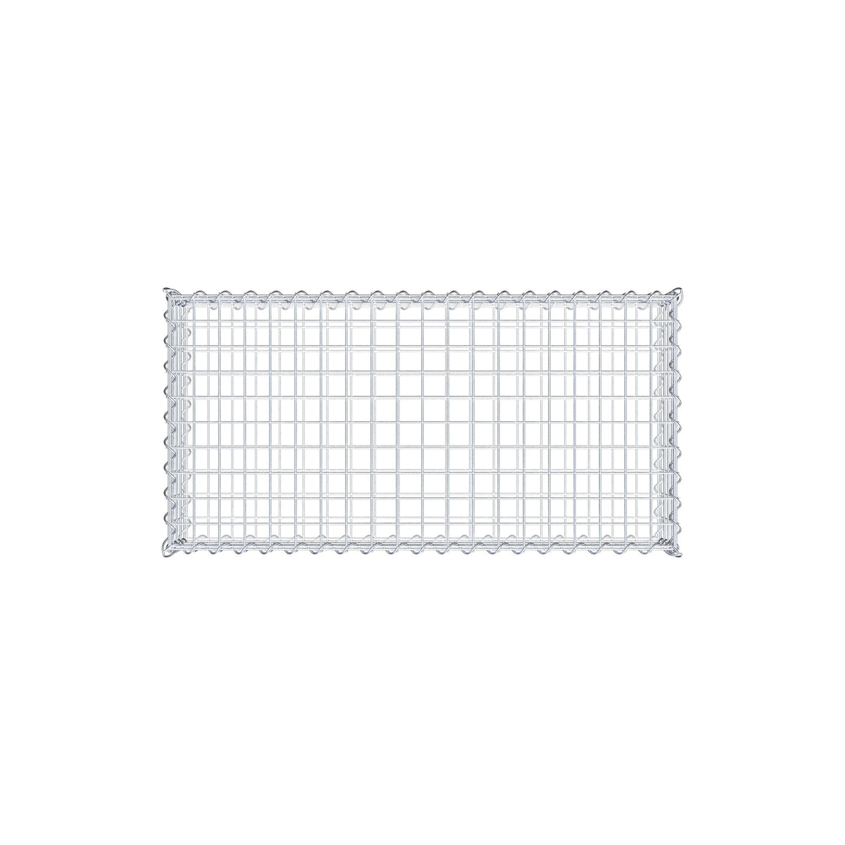 Gabion 100 cm x 20 cm x 50 cm (L x H x D), mesh size 5 cm x 5 cm, spiral
