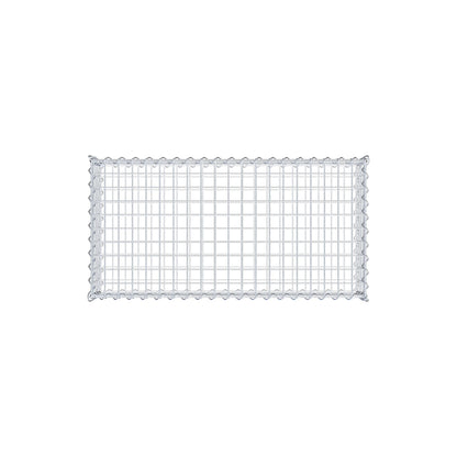Gabion 100 cm x 20 cm x 50 cm (L x H x D), mesh size 5 cm x 5 cm, spiral