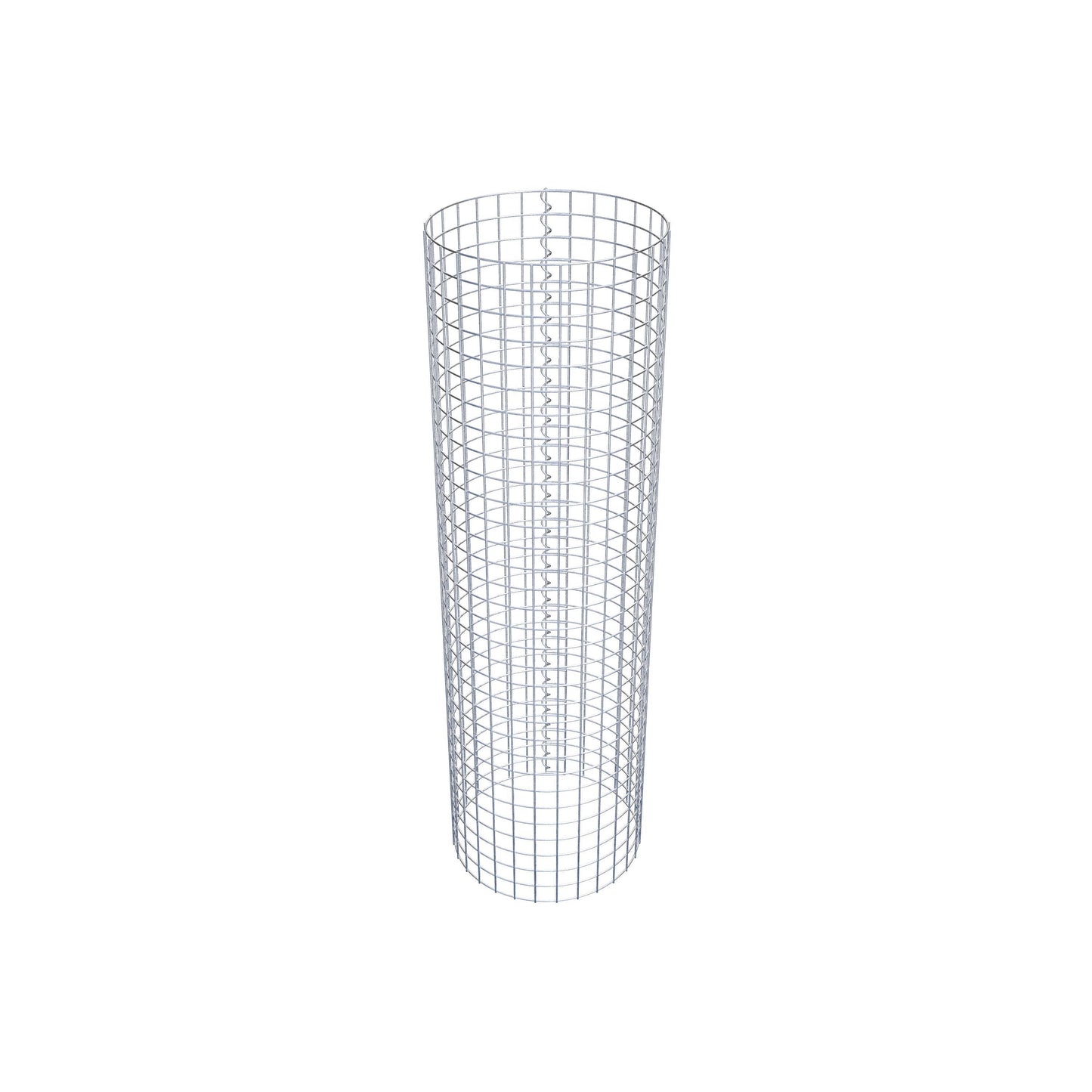 Gabion column around 47 cm diameter, 160 cm height, mesh size 5 cm x 5 cm