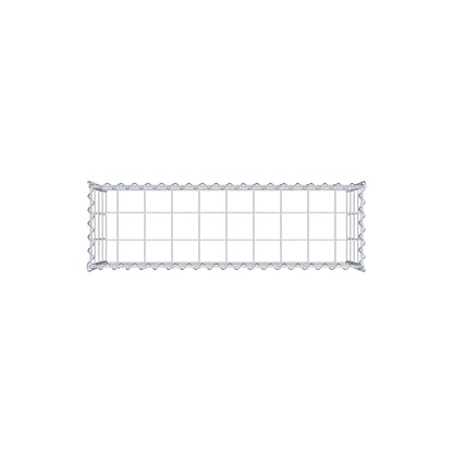 Opvokset gabion type 3 100 cm x 40 cm x 30 cm (L x H x D), maskestørrelse 10 cm x 10 cm, spiral