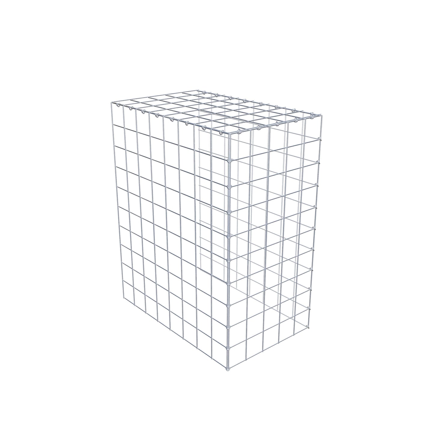 Gabião Tipo 4 100 cm x 80 cm x 50 cm (C x A x P), malhagem 10 cm x 10 cm, anel C