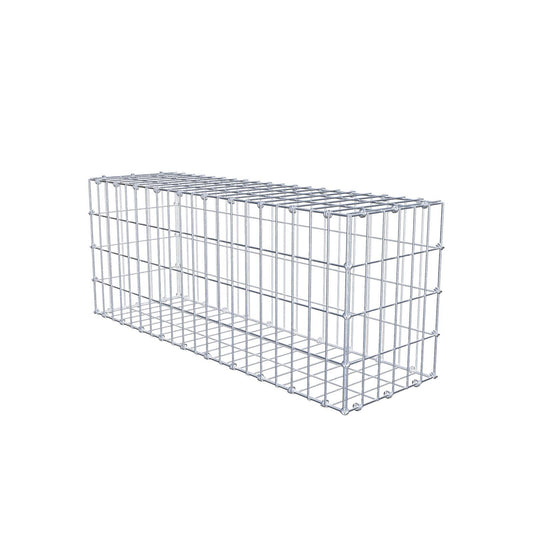 Gabbione 100 cm x 40 cm x 30 cm (L x H x P), maglia 5 x 10 cm, anello a spirale